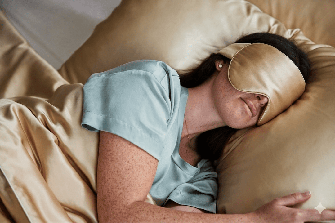 Dream Sleep Silk Eye Mask - KAILU - Dr. Mary Claire Haver unPAUSED podcast sleep mask