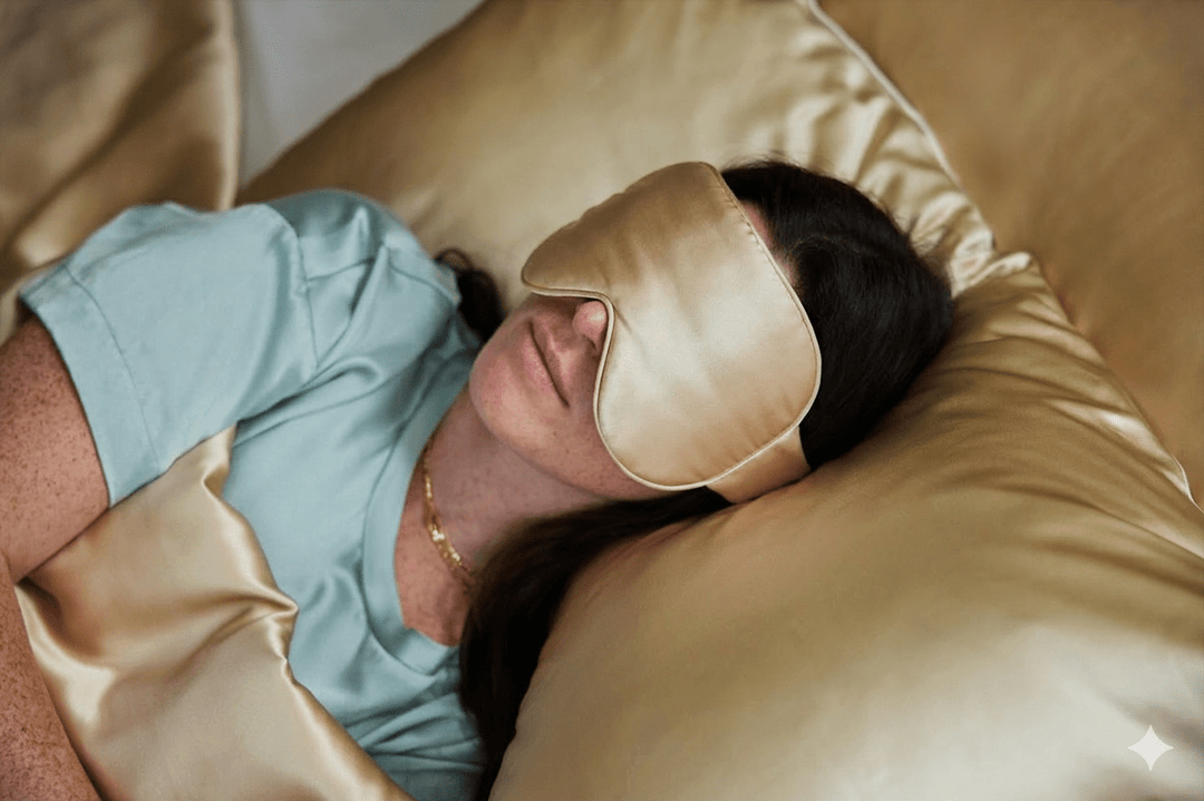 Dream Sleep Silk Eye Mask - KAILU - Dr. Mary Claire Haver unPAUSED podcast sleep mask