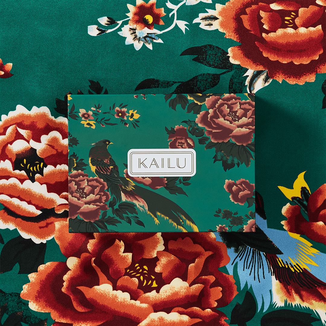 Imperial Bloom Silk Scarf - KAILU